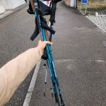 Nordic Walking Technik Stockhaltung Arm Asphalt geteerter Boden Kurs Franziska Barth Stuttgart Weilimdorf